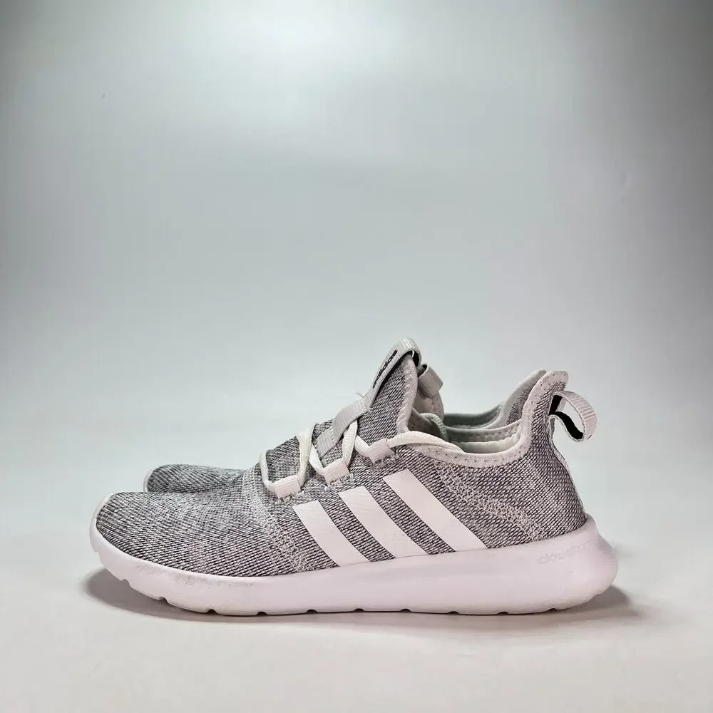 adidas Cloudfoam Pure 2.0 Cloud White Grey Casual Shoes H04756 Women's Size 7